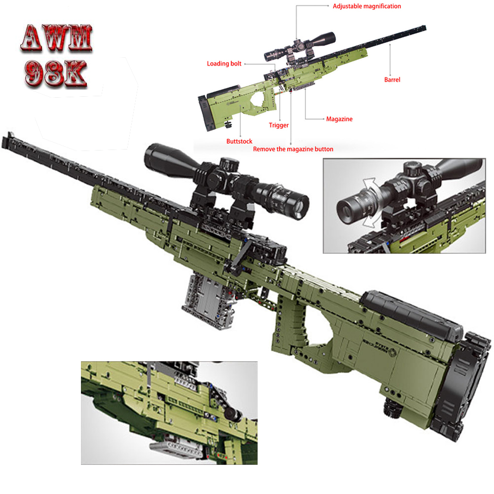 Kids Education In Germany - Military Technic Real Weapons AWM Sniper