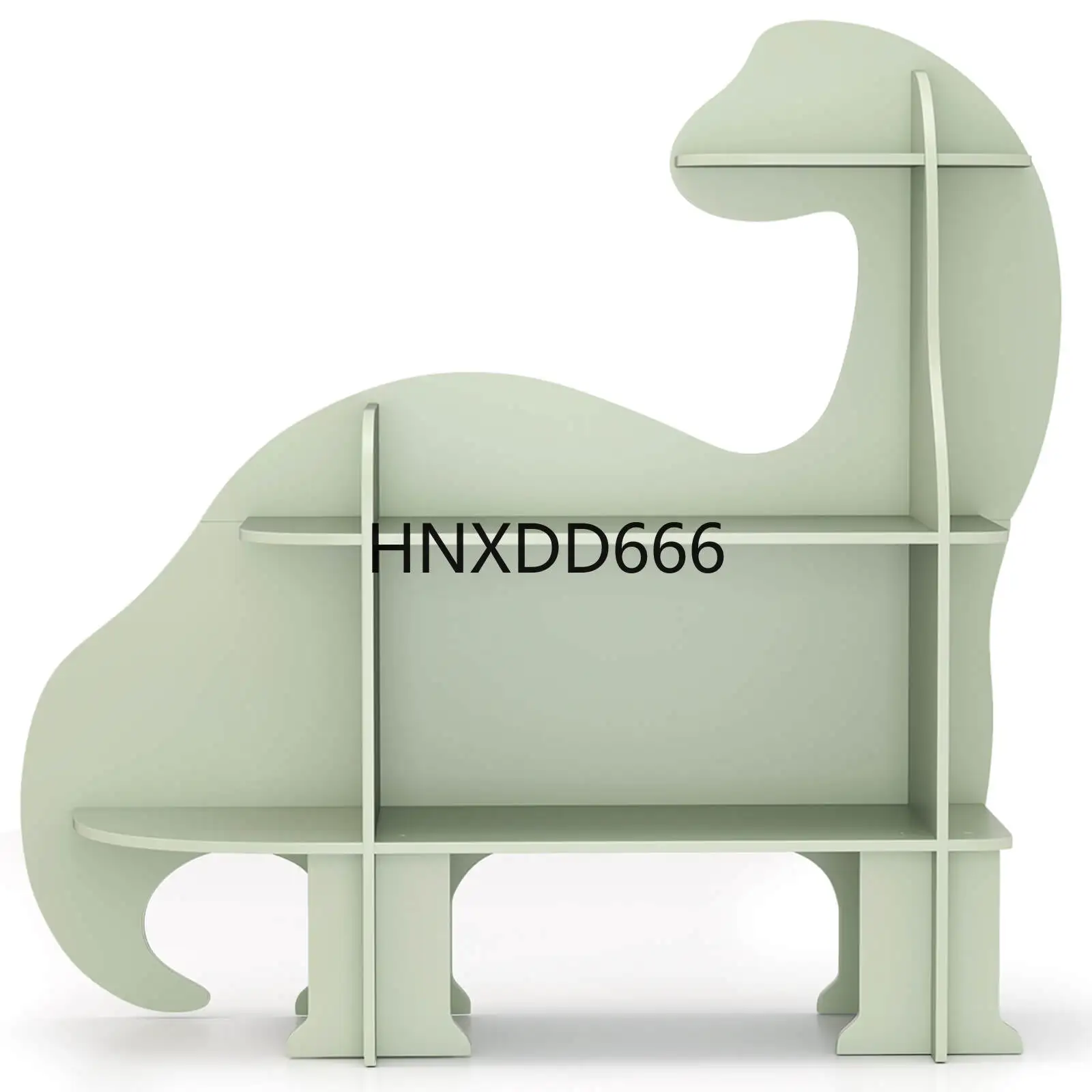 Montessori Shelf Toy - 3-Tier Dinosaur Kids Bookshelf Toy Storage