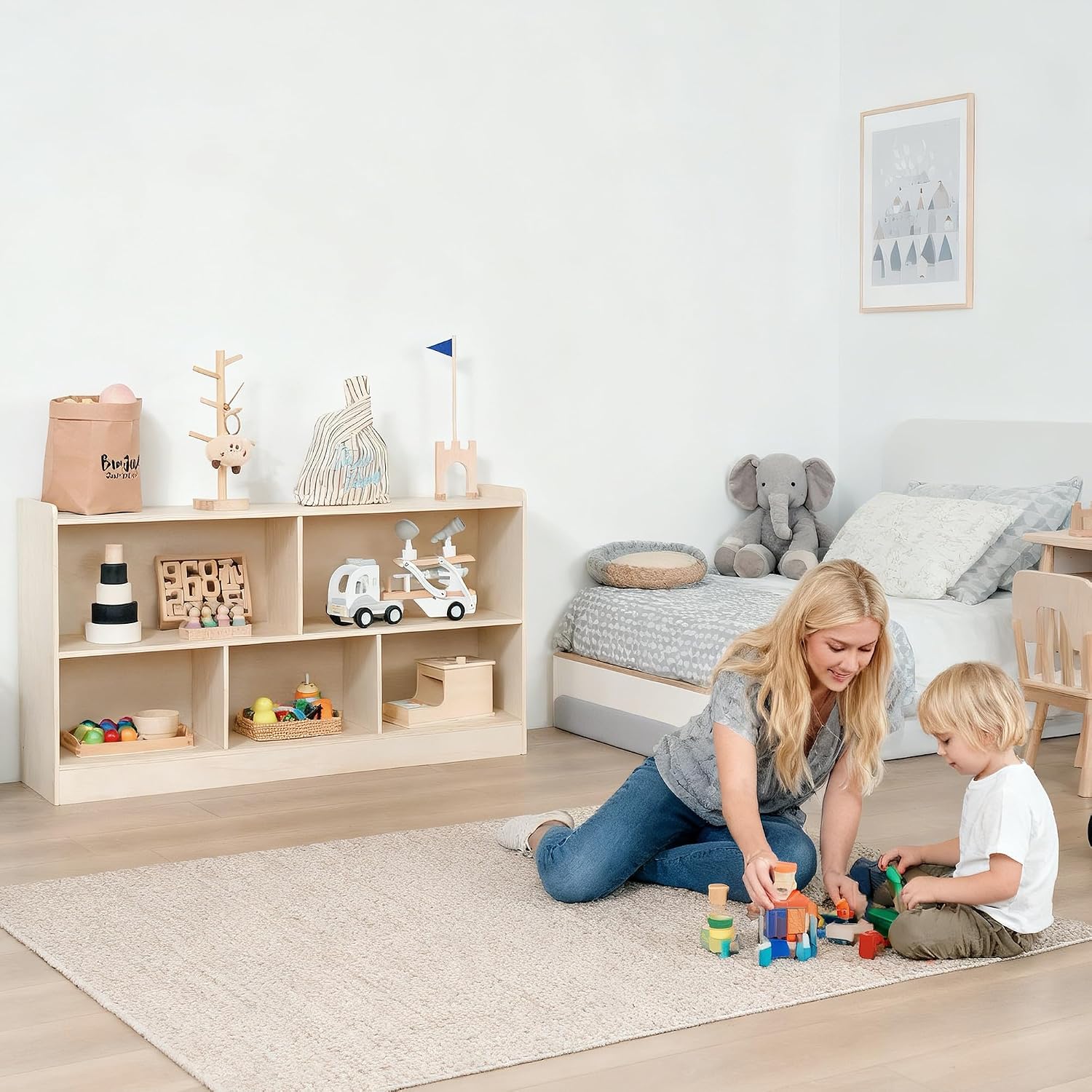 Montessori Book and Toy Shelf  - огляд і ціна Montessori Shelf Toy