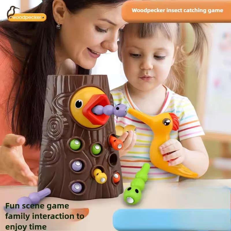 Woodpecker puzzle Toys Catchin - огляд і ціна Montessori Shelf Toy