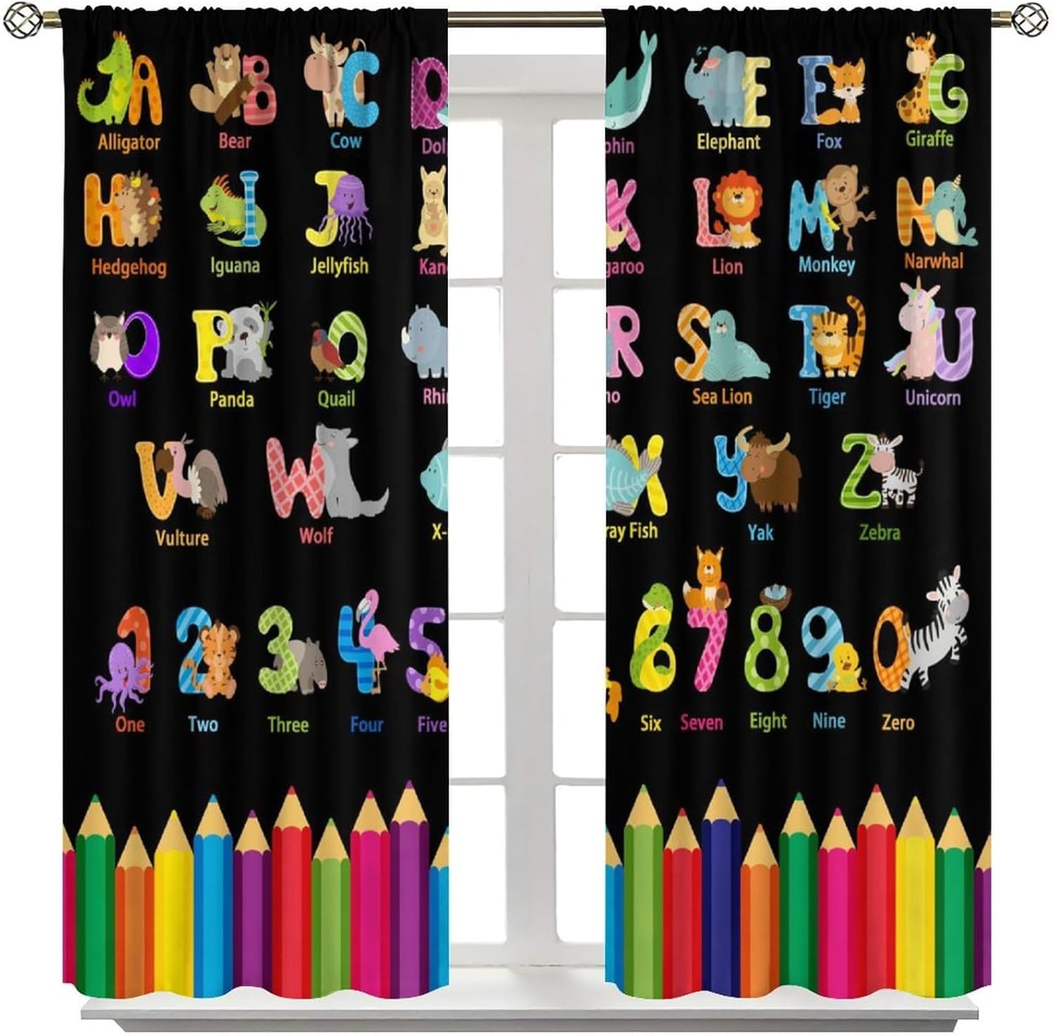 Cartoon ABC Alphabet Curtains, - огляд і ціна Kids Education Youtube