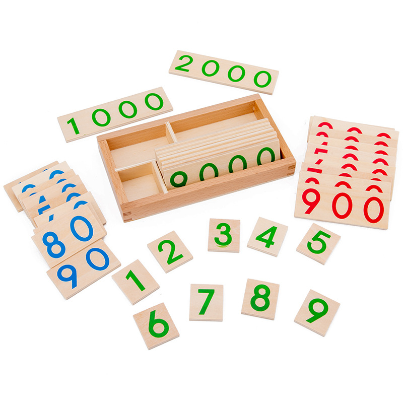 Wooden Numbers Card 1-9000 Mon - огляд і ціна Multiplication Table Mat
