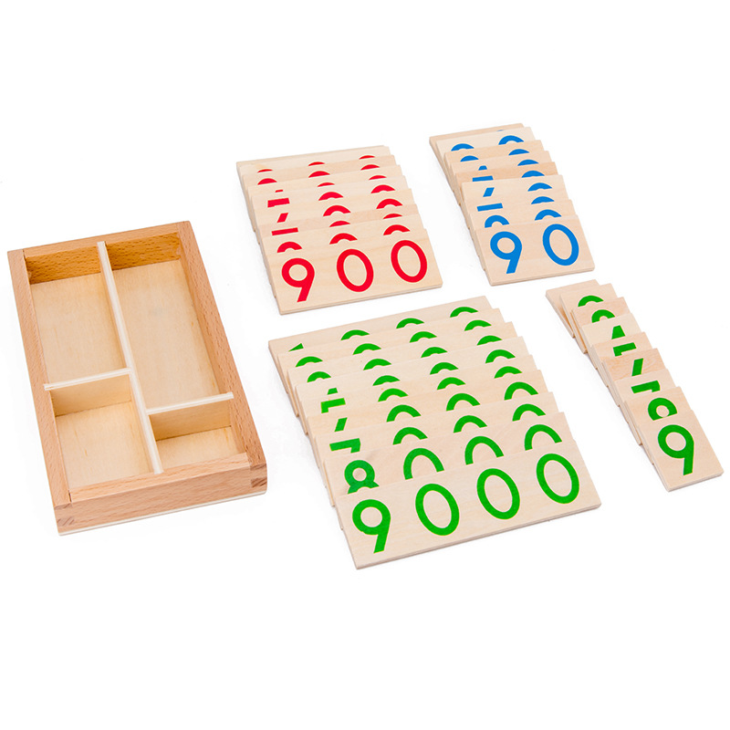 Wooden Numbers Card 1-9000 Mon - огляд і ціна Multiplication Table Mat
