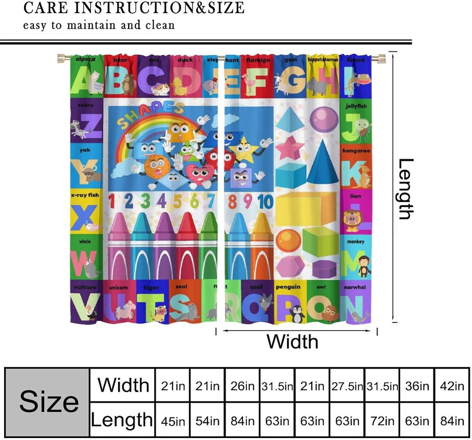 Colourful ABC Education Curtai - огляд і ціна Kids Education Youtube