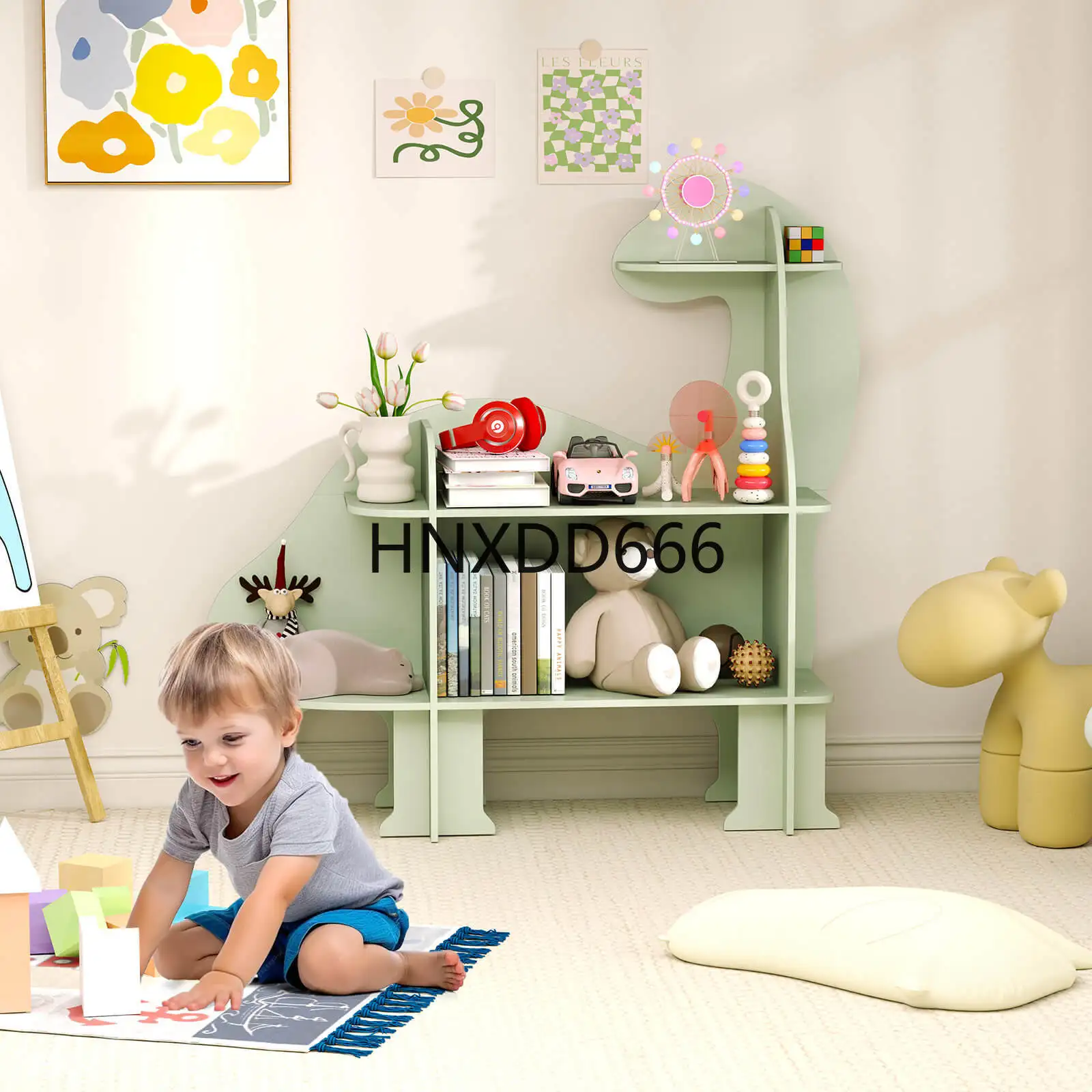 3-Tier Dinosaur Kids Bookshelf - огляд і ціна Montessori Shelf Toy