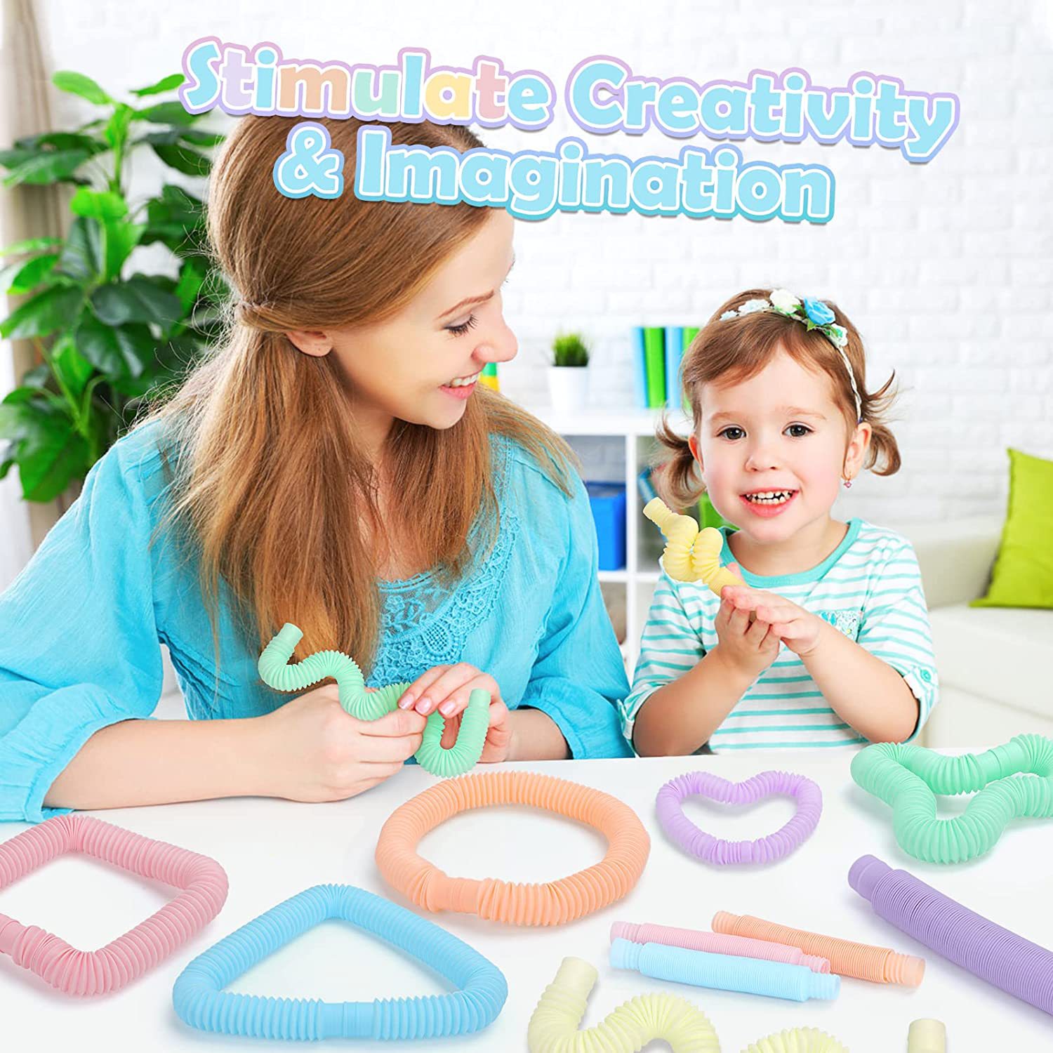 Color Pop Tubes Stretchable Te - огляд і ціна Kids Education Youtube