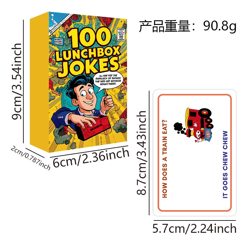 100 Lunchbox Jokes Cards Funny - огляд і ціна Kids Education Questions